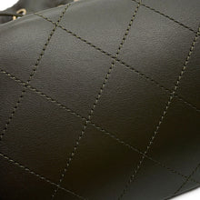 将图像加载到图库查看器中,CHANEL Drawstring Double Pocket Backpack KhakiAS4342 Leather