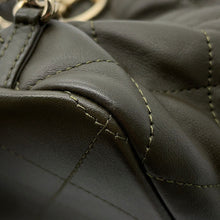 将图像加载到图库查看器中,CHANEL Drawstring Double Pocket Backpack KhakiAS4342 Leather
