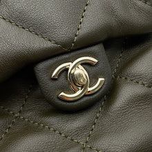 将图像加载到图库查看器中,CHANEL Drawstring Double Pocket Backpack KhakiAS4342 Leather