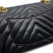将图像加载到图库查看器中,CHANEL 2.55 ChainShoulder Bag BlackAS0874 Aged Calf Leather Size Mini