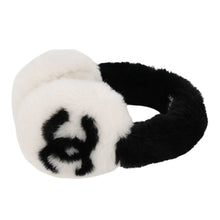 Load image into Gallery viewer, CHANEL Earmuffs CocoNeige White/BlackAAB261 Shearling
