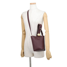 Load image into Gallery viewer, LOEWE Anagram Pebble Baguette Bag Bordeaux Leather Size Mini