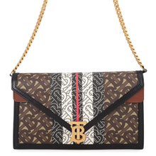 Load image into Gallery viewer, BURBERRY TBMonogram ChainShoulder Bag Black/Brown/Multicolor PVC Leather