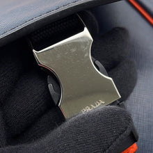 将图像加载到图库查看器中,PRADA Saffiano Leather Shoulder Bag Navy/Orange2VD019 Leather