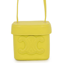 将图像加载到图库查看器中,CELINE Cuil Triomphe Box Shoulder Yellow199263DU3 Leather Size Small