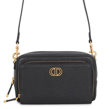 Load image into Gallery viewer, Dior Karo Double Pouch Shoulder Bag BlackS7431UBAE_M900 Leather