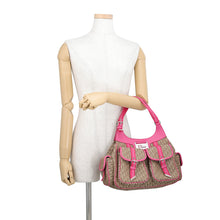 Load image into Gallery viewer, Dior Trotter Tote Bag Pink/Brown Canvas Leather