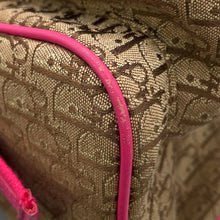 Load image into Gallery viewer, Dior Trotter Tote Bag Pink/Brown Canvas Leather