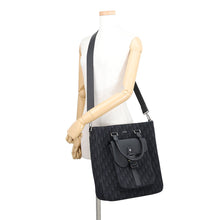 Load image into Gallery viewer, Dior Oblique Jacquard Saddle Tote Bag (2-Way Bag) Black1ADSH241YKS_H03E Canvas Leather