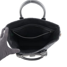 Load image into Gallery viewer, Dior Oblique Jacquard Saddle Tote Bag (2-Way Bag) Black1ADSH241YKS_H03E Canvas Leather