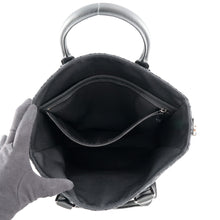 Load image into Gallery viewer, Dior Oblique Jacquard Saddle Tote Bag (2-Way Bag) Black1ADSH241YKS_H03E Canvas Leather