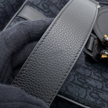 Load image into Gallery viewer, Dior Oblique Jacquard Saddle Tote Bag (2-Way Bag) Black1ADSH241YKS_H03E Canvas Leather