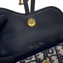 Load image into Gallery viewer, Dior Oblique Waist Bag Beige/Black/Blue Canvas Leather