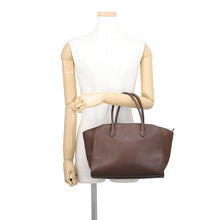 将图像加载到图库查看器中,The Row Marlo Handbag Deep BrownW1802L72DEOS Calf Leather Size 12