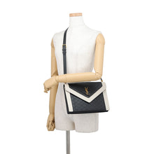 Load image into Gallery viewer, SAINT LAURENT PARIS Gabby Satchel Shoulder Bag Black/White668863AAAAN1031 Lambskin
