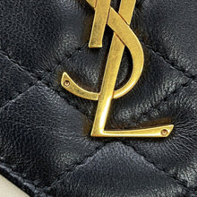 Load image into Gallery viewer, SAINT LAURENT PARIS Gabby Satchel Shoulder Bag Black/White668863AAAAN1031 Lambskin