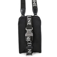 将图像加载到图库查看器中,CELINE trekking mobile pouch Black/White10J212DVN.38SI Canvas Leather
