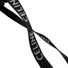 将图像加载到图库查看器中,CELINE trekking mobile pouch Black/White10J212DVN.38SI Canvas Leather