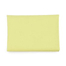将图像加载到图库查看器中,HERMES Calvi duo Jaune Bull John Chevre Myzore Goatskin