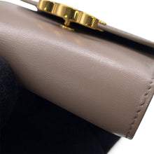 Load image into Gallery viewer, CELINE Triomphe Flap Wallet Gray10D783 shiny calf