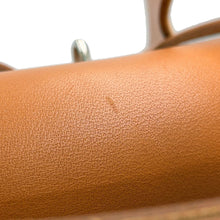 Load image into Gallery viewer, HERMES Herbag Ecru/Natural Toile H Vache Hunter Leather Size MM