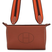 将图像加载到图库查看器中,HERMES Videpoches Sienne/Brique/Havane Togo Leather