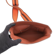 将图像加载到图库查看器中,HERMES Videpoches Sienne/Brique/Havane Togo Leather