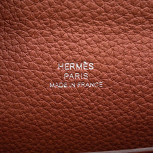 将图像加载到图库查看器中,HERMES Videpoches Sienne/Brique/Havane Togo Leather