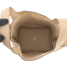Load image into Gallery viewer, HERMES Picotin Lock Beige Marfa Taurillon Size PM