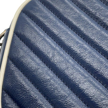 Load image into Gallery viewer, GUCCI GG Marmont Small Camera Bag Navy/White447632 Leather Size Small