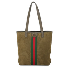 将图像加载到图库查看器中,GUCCI Ophidia Tote Bag Khaki834465 suede Size Medium