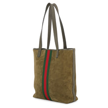 将图像加载到图库查看器中,GUCCI Ophidia Tote Bag Khaki834465 suede Size Medium