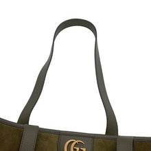 将图像加载到图库查看器中,GUCCI Ophidia Tote Bag Khaki834465 suede Size Medium