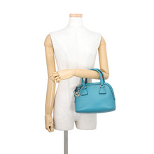 Load image into Gallery viewer, GUCCI Interlocking G 2WAY Bag Turquise Blue449661 Leather
