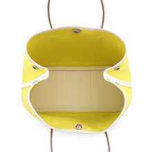 Load image into Gallery viewer, HERMES Garden Party Lime/Craie Toile Officier Country Leather Size TPM
