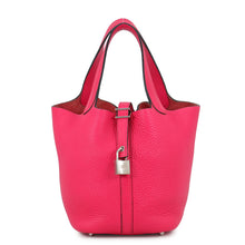 Load image into Gallery viewer, HERMES Picotin Lock Rose Extreme Taurillon Clemence Size PM