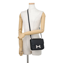 Load image into Gallery viewer, HERMES Constance3 Miroir Black Chevre Myzore Goatskin Size Mini