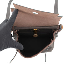 Load image into Gallery viewer, HERMES Herbag zip Ebene Toile H Vache Hunter Leather Size Mini