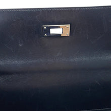 Load image into Gallery viewer, HERMES Kelly Retourne Black Box Calf Leather Size 35