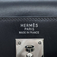 Load image into Gallery viewer, HERMES Kelly Retourne Black Box Calf Leather Size 35