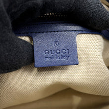 Load image into Gallery viewer, GUCCI Soho Interlocking G Chain Shoulder Bag Navy308982 Patent Leather