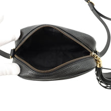 将图像加载到图库查看器中,GUCCI Soho Shoulder Bag Black347994 Leather Size Small