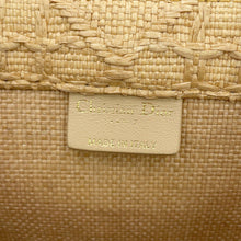 Load image into Gallery viewer, Dior Book tote Natural/BlackM1296ZSQD_M925 Raffia Size Medium