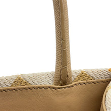 Load image into Gallery viewer, PRADA Symbol Embroidery 2-way Shoulder Bag Beige/White1BA355 Canvas Leather