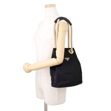 将图像加载到图库查看器中,PRADA Mariner Small Bucket Bag Black1BE082 Nylon