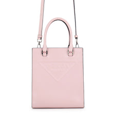 Load image into Gallery viewer, PRADA Embossed Triangle 2-Way Bag Pink1BA333 Leather Size Mini