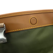将图像加载到图库查看器中,PRADA Re-Nylon xSaffiano Leather Shoulder Bag Military Green2VD066_2CX2_F03UQ_V_OOO Nylon Leather Size Medium