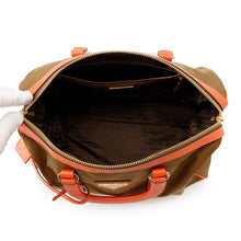 Load image into Gallery viewer, PRADA 2way Handbag Orange/Khaki Nylon Leather