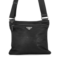 Load image into Gallery viewer, PRADA Triangle Logo Shoulder Bag Black Nylon