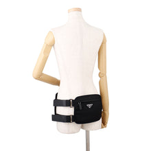 将图像加载到图库查看器中,PRADA Security Pouch Waist Bag Black1BL018 Nylon